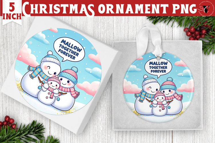 Cute Christmas ornament | Kawaii Pink Xmas