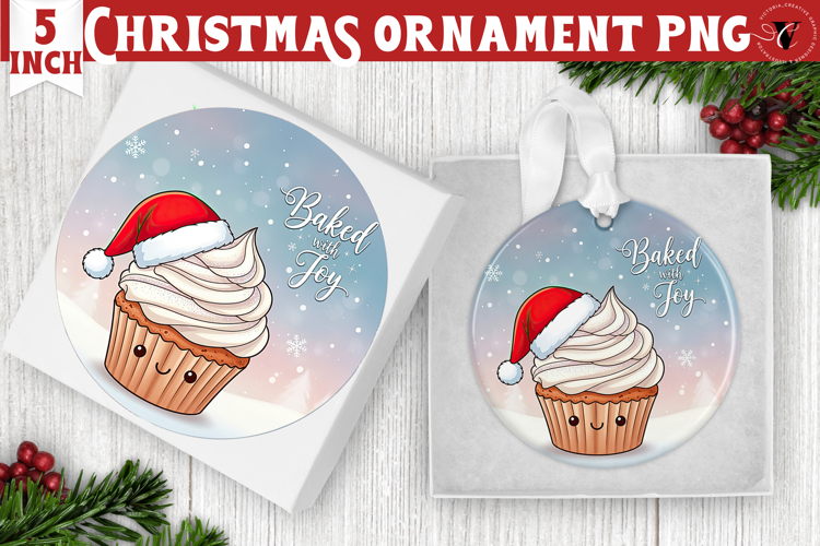 Cute Christmas ornament | Kawaii Pink Xmas