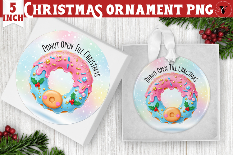 Cute Christmas ornament | Kawaii Pink Xmas