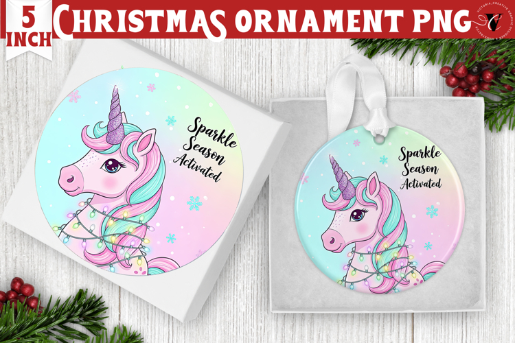 Cute Christmas ornament | Kawaii Pink Xmas