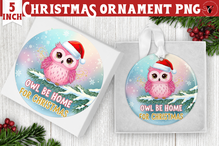 Cute Christmas ornament | Kawaii Pink Xmas