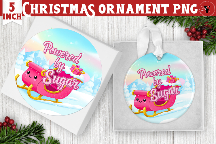 Cute Christmas ornament | Kawaii Pink Xmas
