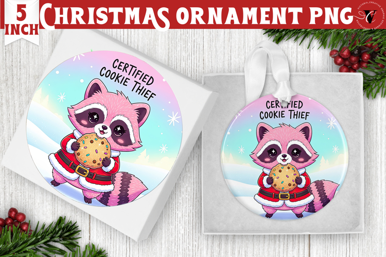 Cute Christmas ornament | Kawaii Pink Xmas
