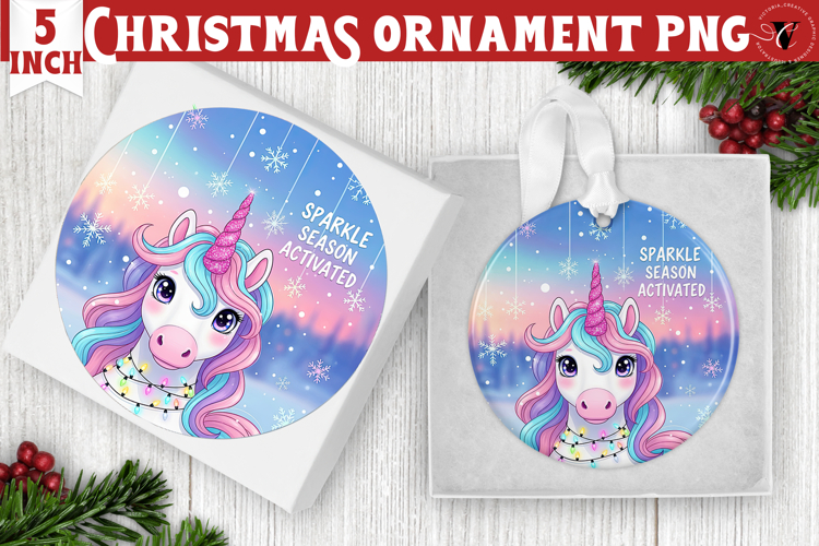 Cute Christmas ornament | Kawaii Pink Xmas