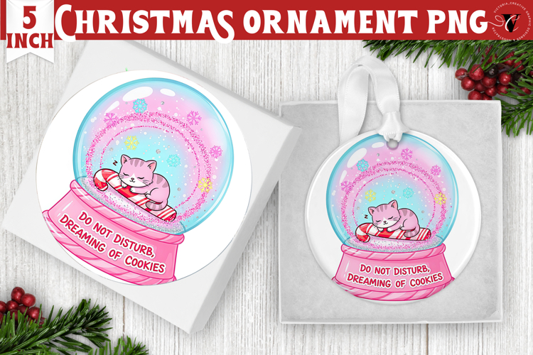 Cute Christmas ornament | Kawaii Pink Xmas