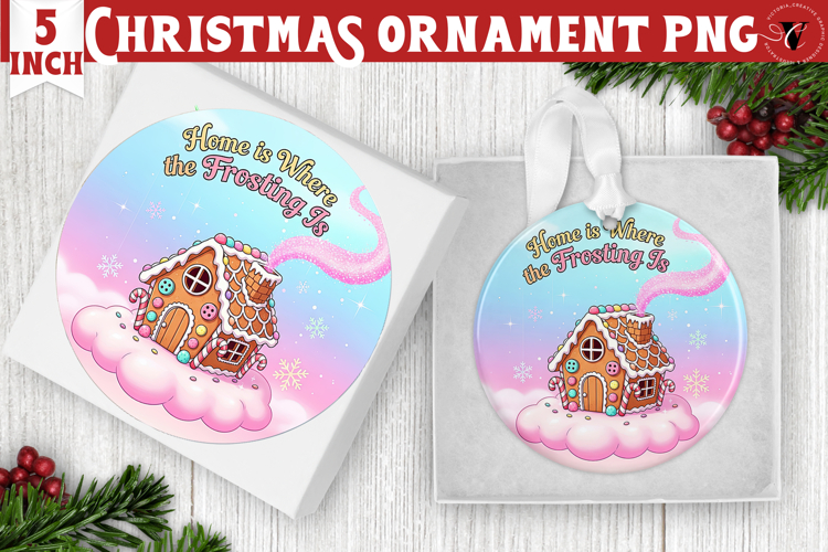 Cute Christmas ornament | Kawaii Pink Xmas