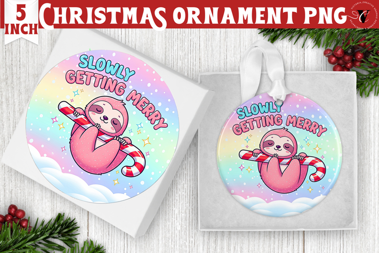 Cute Christmas ornament | Kawaii Pink Xmas