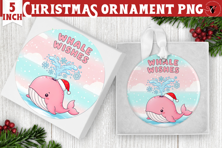 Cute Christmas ornament | Kawaii Pink Xmas
