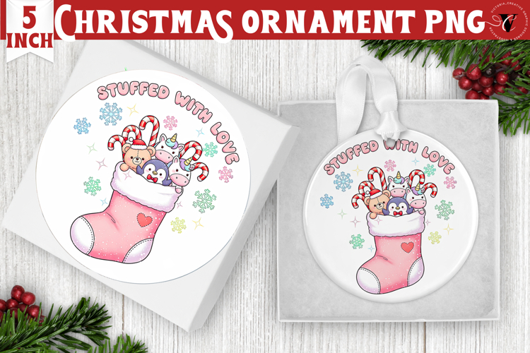 Cute Christmas ornament | Kawaii Pink Xmas