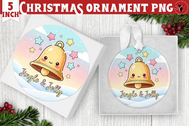 Cute Christmas ornament | Kawaii Pink Xmas