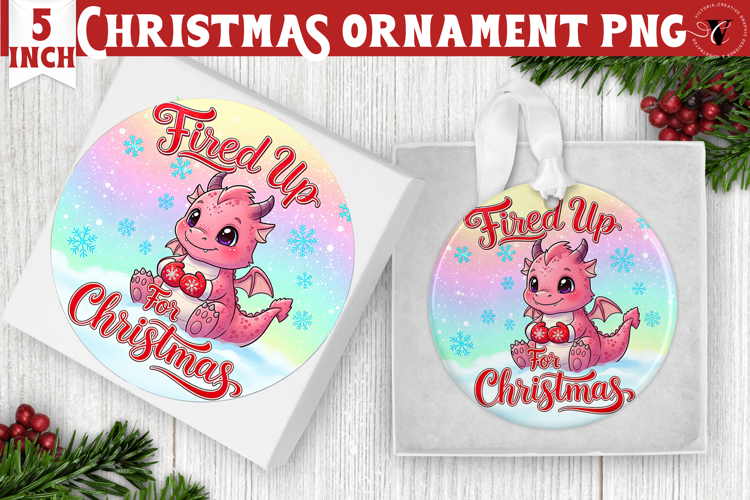 Cute Christmas ornament | Kawaii Pink Xmas