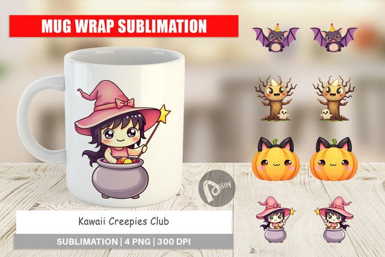 Mug Wrap Kawaii Creepy Club