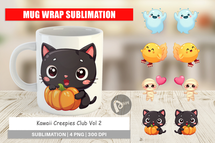 Mug Wrap Kawaii Creepy Club
