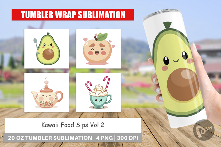Tumbler Kawaii Food Sips