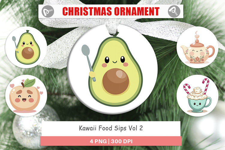 Ornament Kawaii Food Sips example image 1