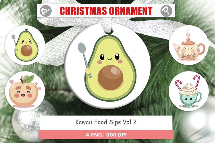Ornament Kawaii Food Sips