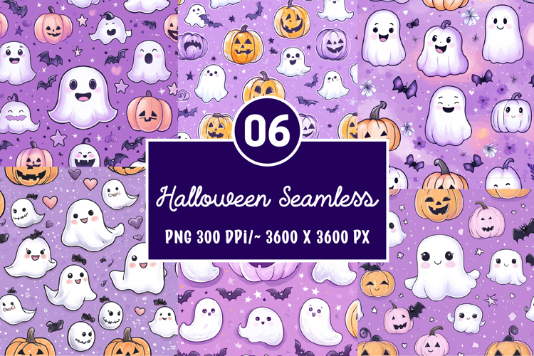 Halloween Seamless Patterns Background