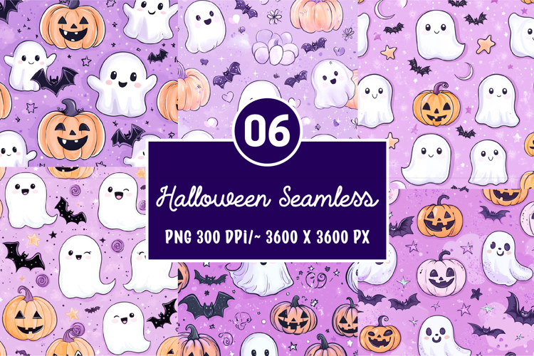 Halloween Seamless Patterns Background