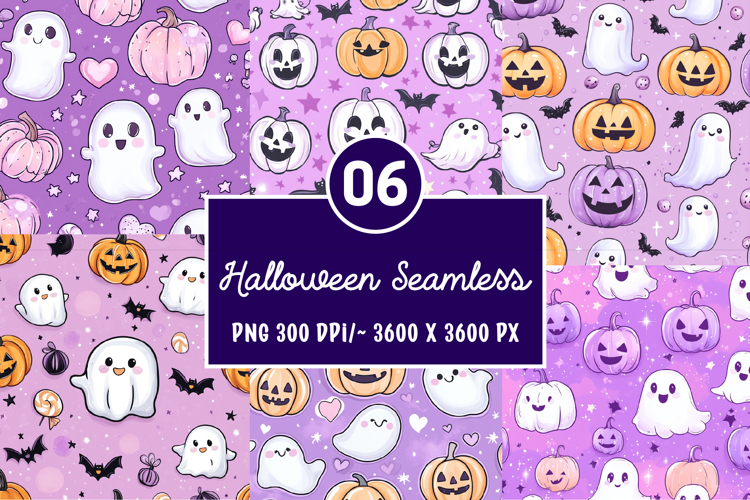 Halloween Seamless Patterns Background