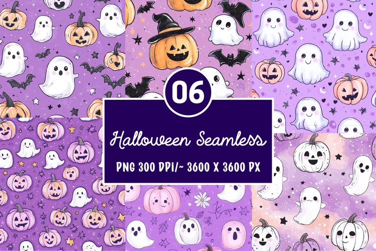 Halloween Seamless Patterns Background