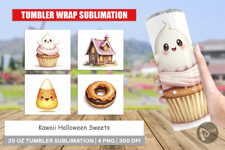 Kawaii Halloween Sweets Tumbler