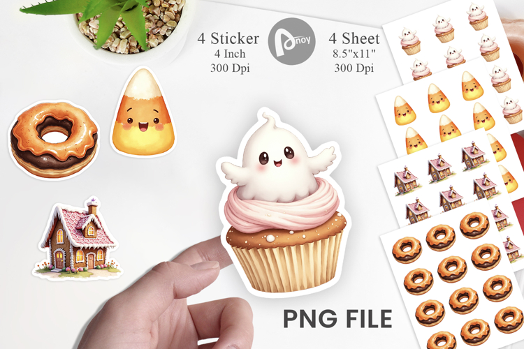 Kawaii Halloween Sweets Sticker