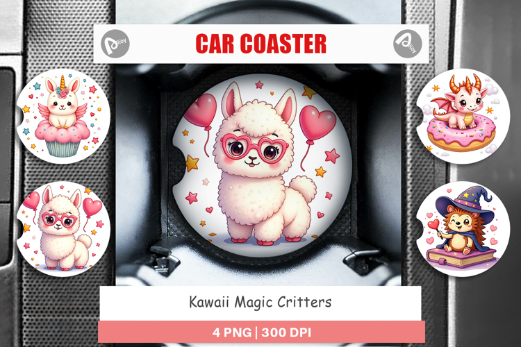 Car Coaster Kawaii Magic Critters
