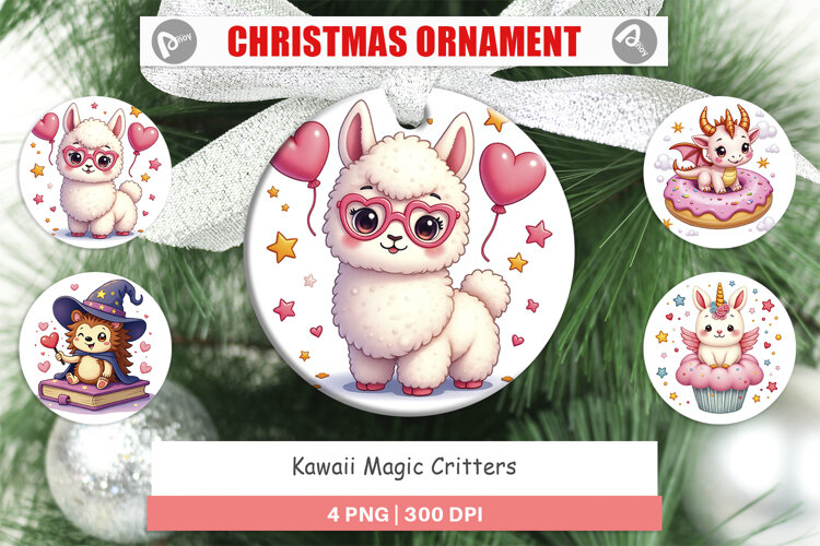 Ornament Kawaii Magic Critters example image 1