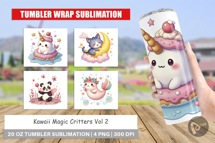 Tumbler Kawaii Magic Critters