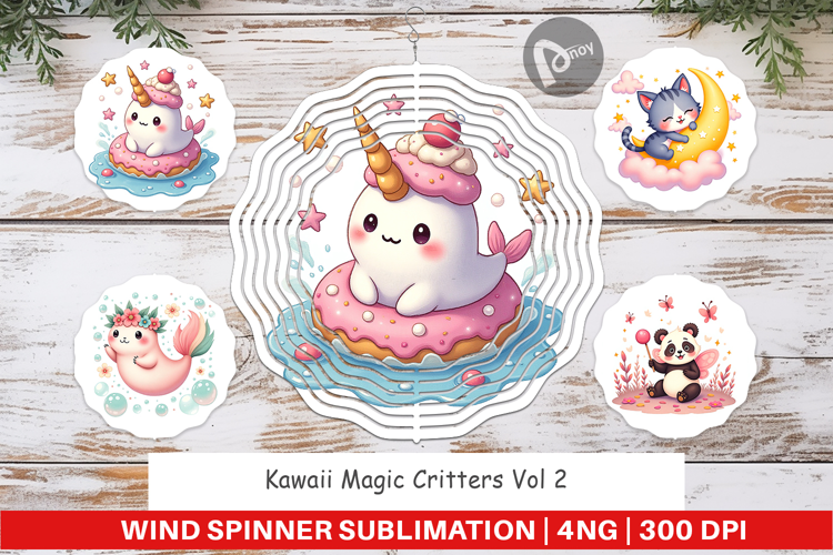 Wind Spinner Kawaii Magic Critters