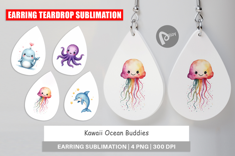 Kawaii Ocean Buddies Earring
