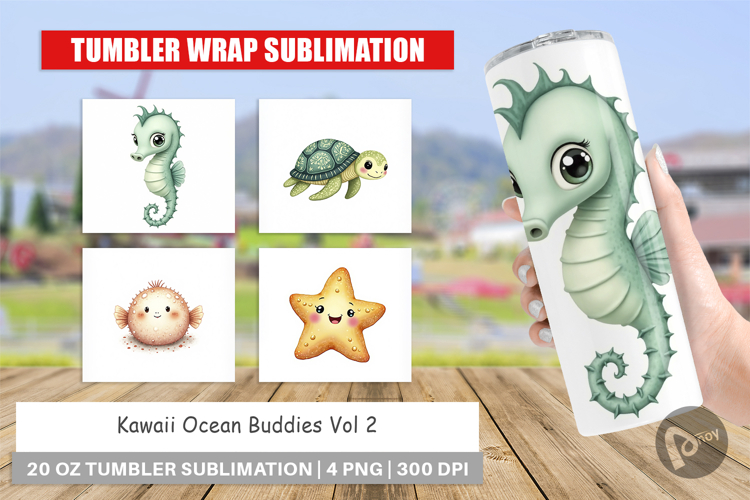 Kawaii Ocean Buddies Tumbler