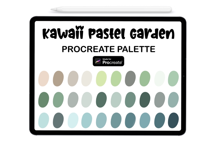 Pastel Garden Procreate Palette - Procreate Color Palette