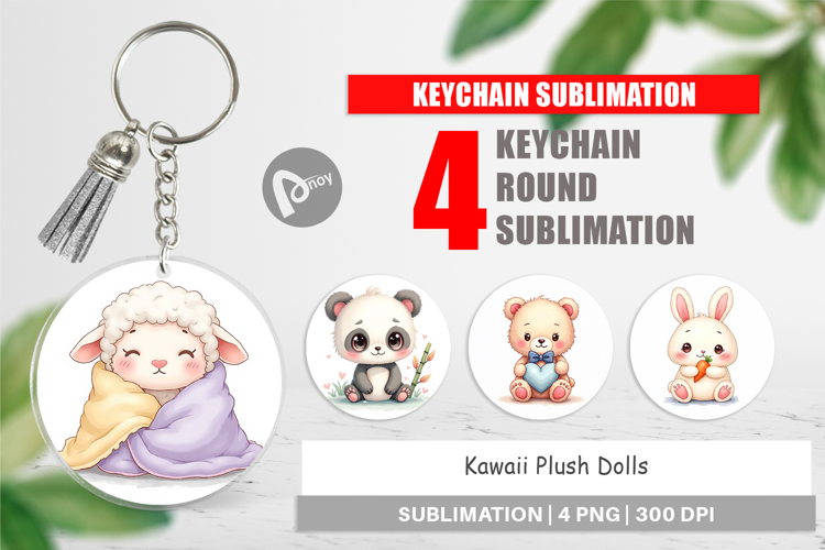 Keychain Kawaii Plush Dolls