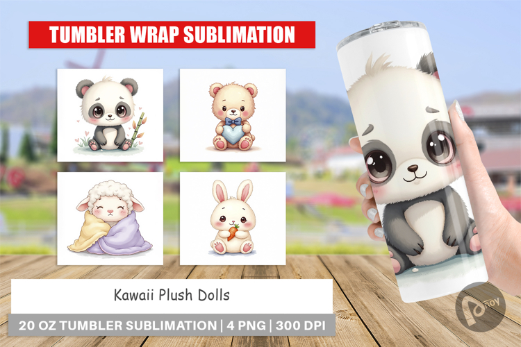 Tumbler Kawaii Plush Dolls