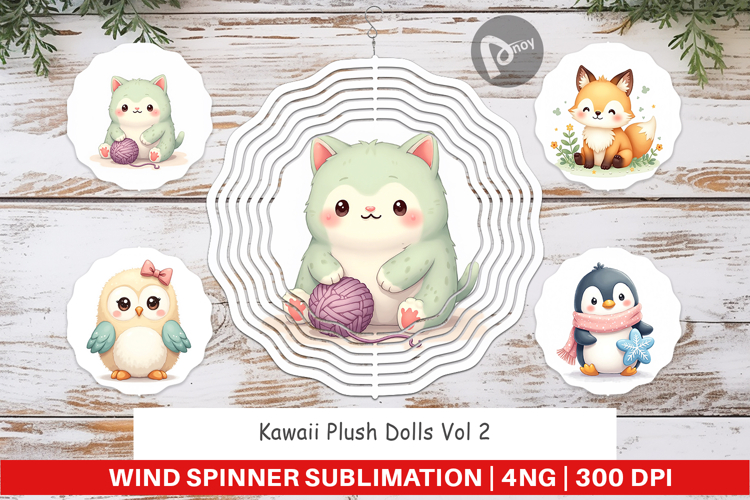 Wind Spinner Kawaii Plush Dolls