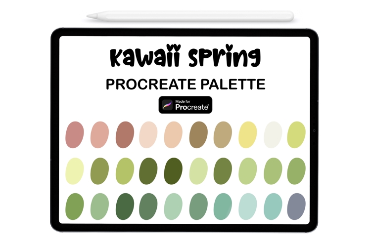 Kawaii Spring Procreate Palette - Procreate Color Palette