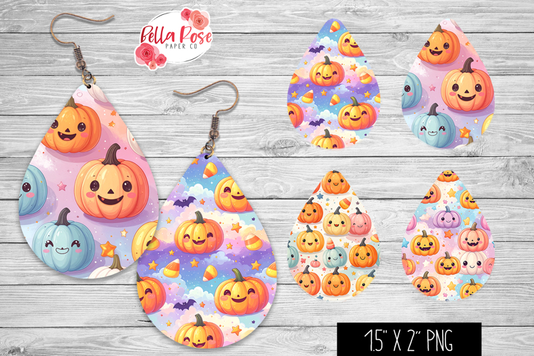 Kawaii Halloween | Spooky | 4 Sets of Teardrop Earrings