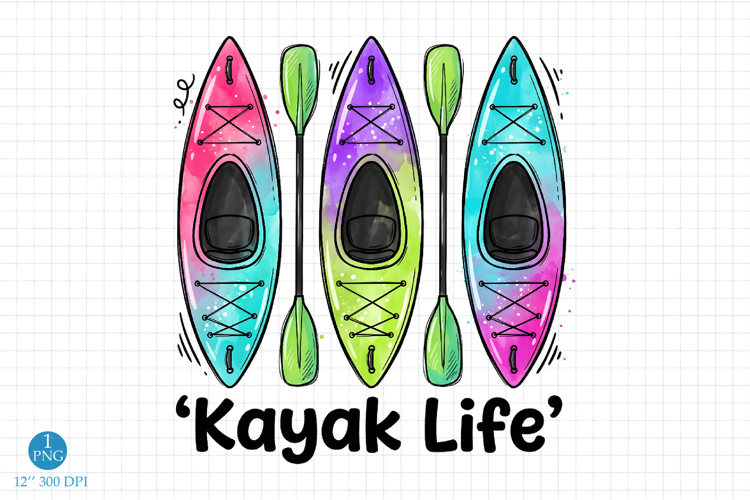 Kayak Life png, Sublimation designs