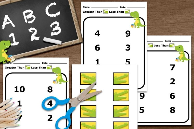 Greater Than Less Than Printable Math Activity For Kids