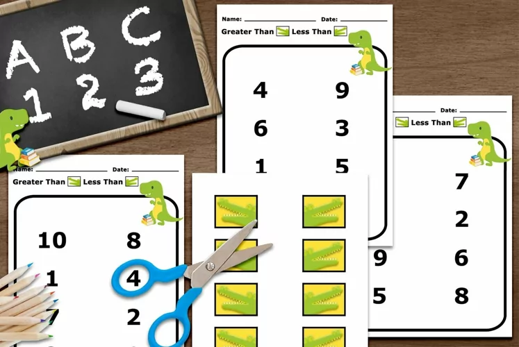 Greater or Less Than Printable Math Activity 2 for Kids