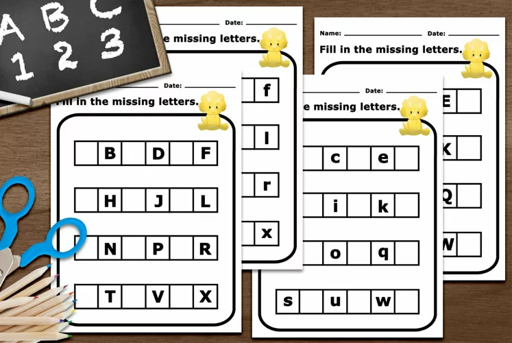 Missing Letters Activities for Kids