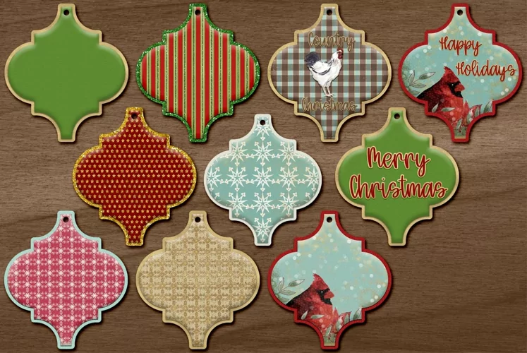 10 Christmas Arabesque Elements for Scrapbooking and More