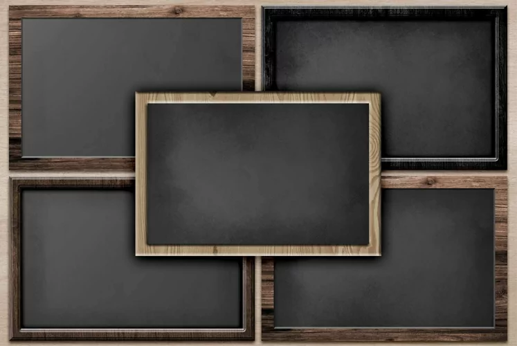 Rectangular Chalkboards with Wooden Frames