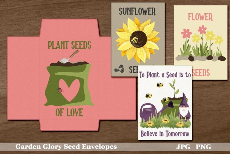 Garden Glory Printable Seed Envelopes example image 1