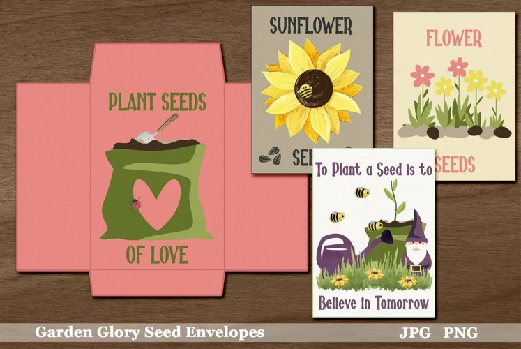 Garden Glory Printable Seed Envelopes