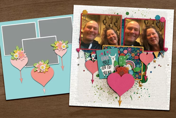 Amore Digital Scrapbooking Template