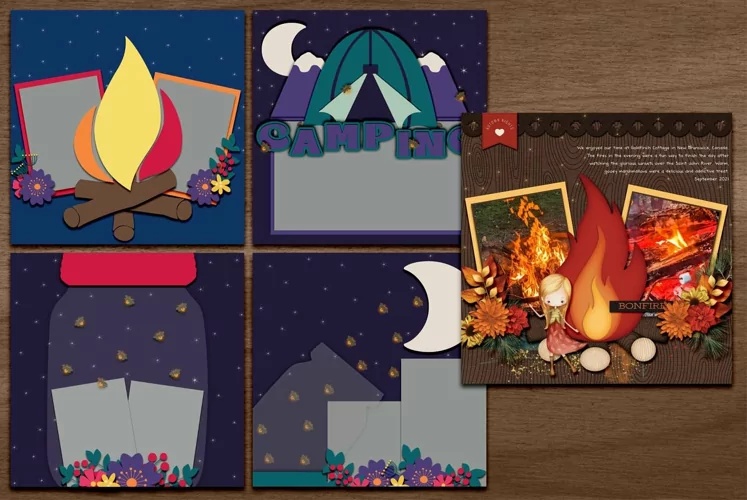 Hot Summer Nights Digital Scrapbooking Templates