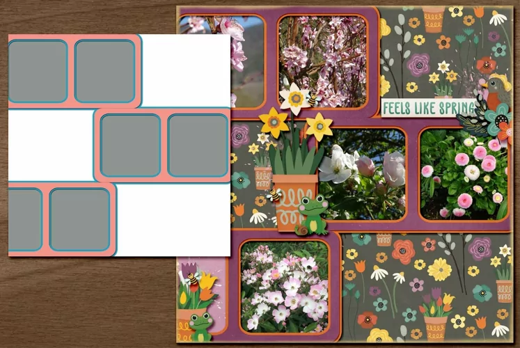 Layered Up Digital Scrapbooking Page Layout Template