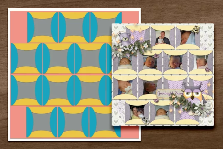 So Many Squares Digital Scrapbooking Template